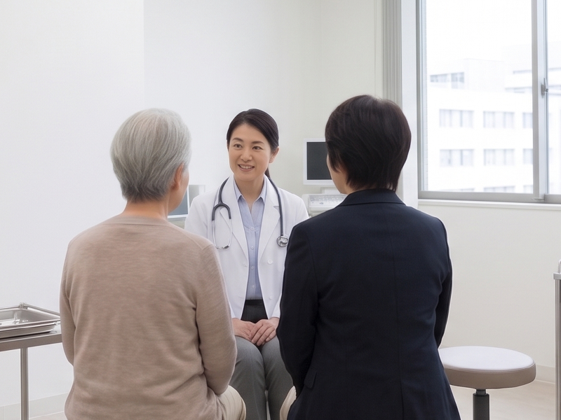 定期的な相談・病状説明同席の様子